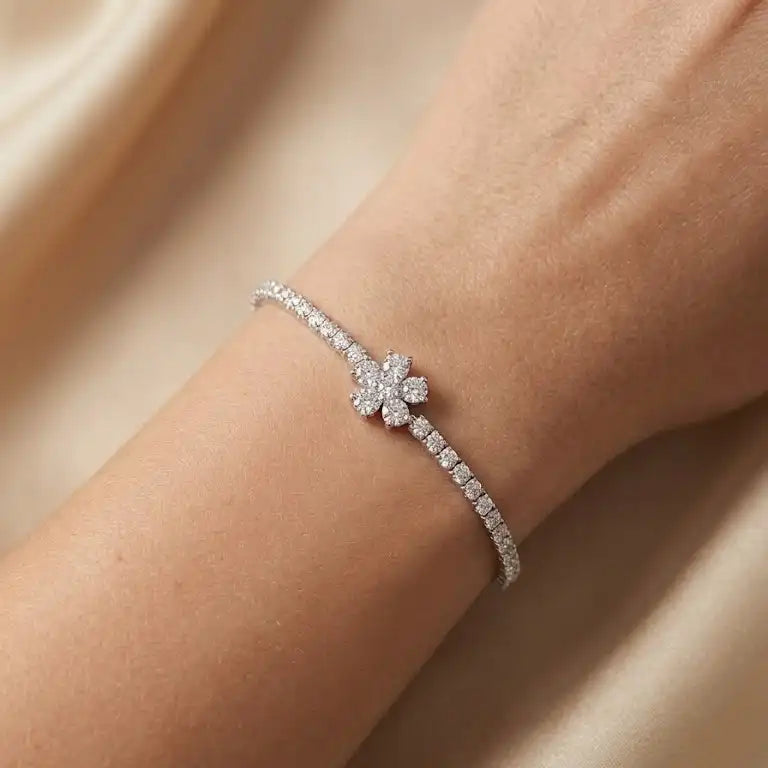 The Horizon Pavé Tennis bracelet