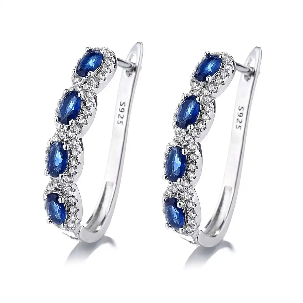 The Sapphire-Blue Cerise Earrings