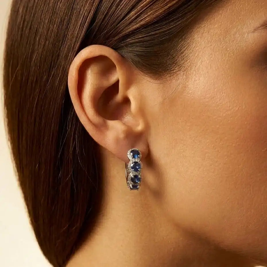 The Sapphire-Blue Cerise Earrings
