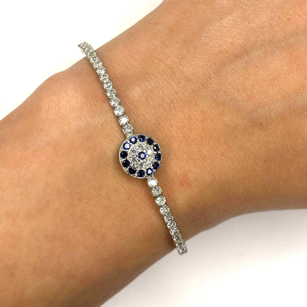The Sapphire Eclipse Tennis Bracelet