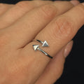 Twin Arrow Ring (Adjustable)