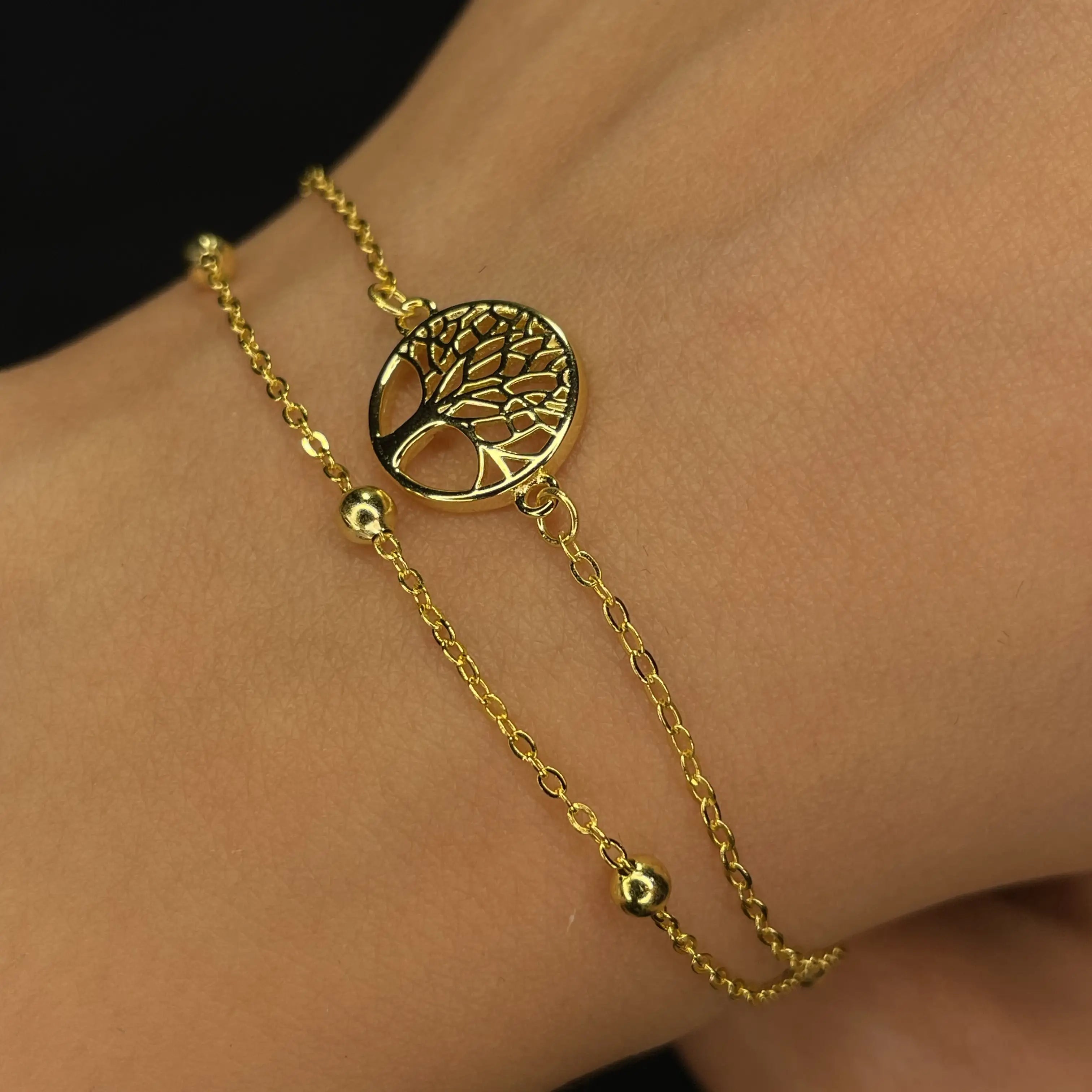 Tree of Life Double-Strand Bracelet