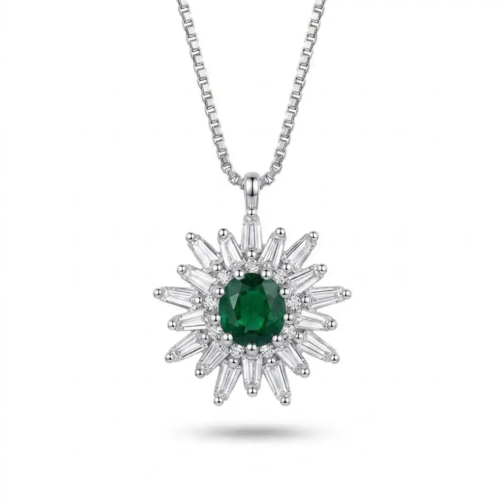 The Empress Baguette Starburst Green