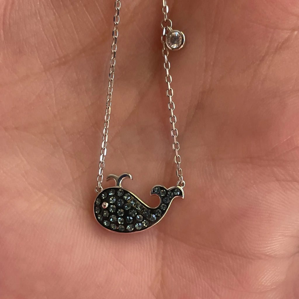 Whale and Wave Necklace