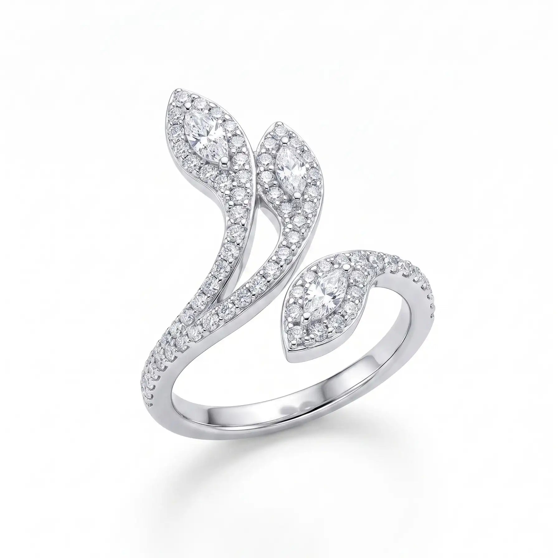 The Laurel Bloom Wrap Ring (Adjustable)