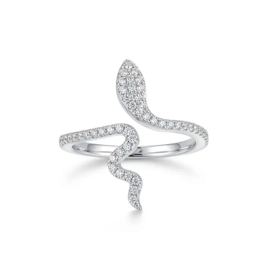 The Seraphina Snake Ring (Adjustable)