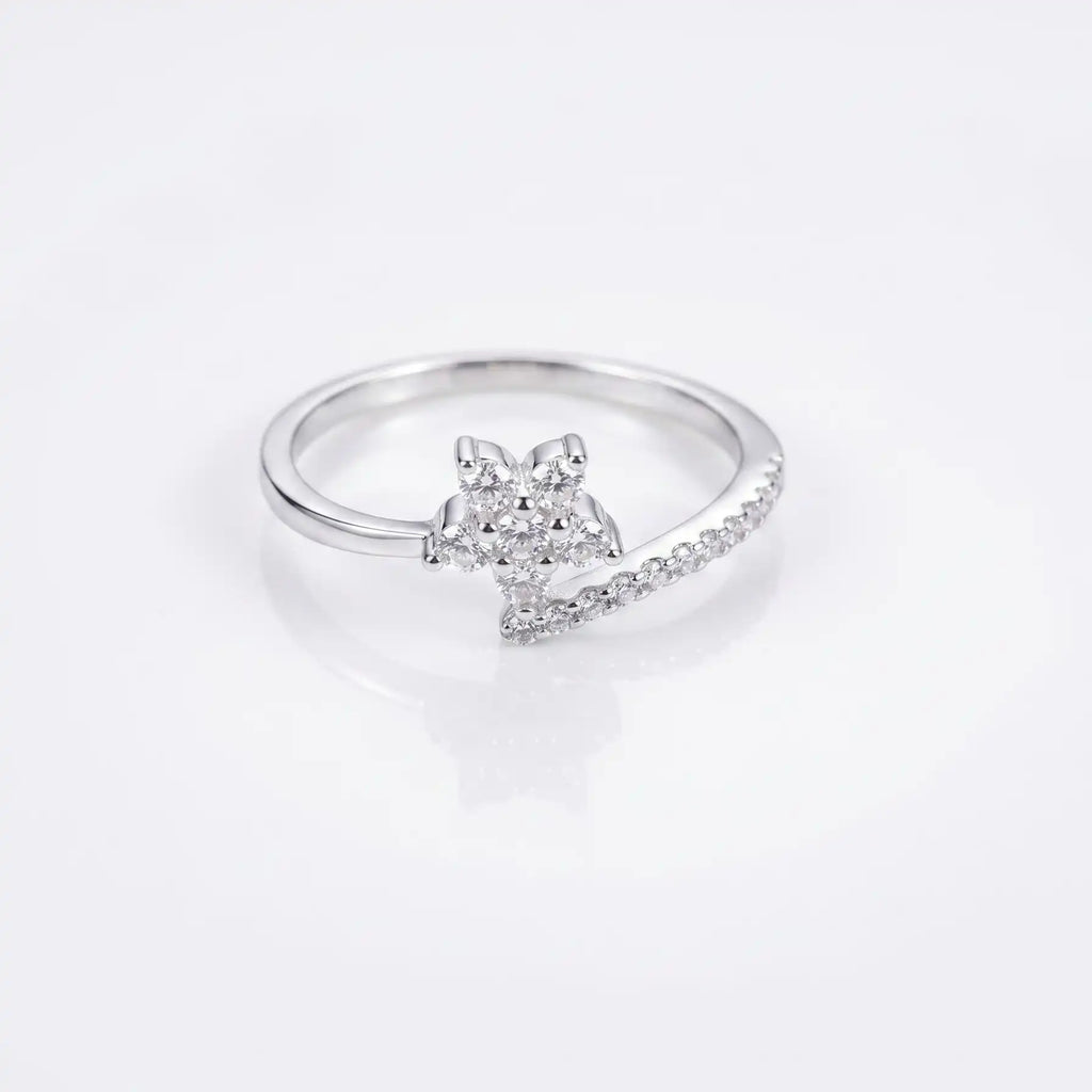 The Ethereal Pear Open Ring (Adjustable)