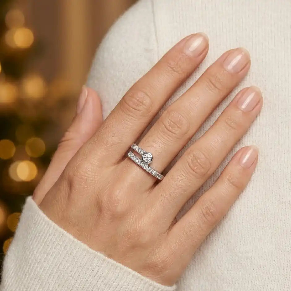 The Papillon Diamond-Cut Ring (Adjustable)