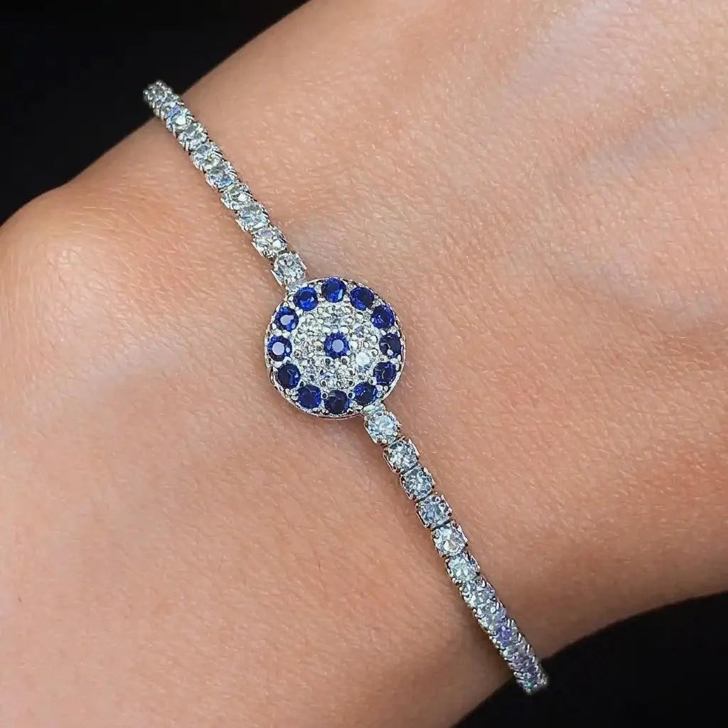 The Sapphire Eclipse Tennis Bracelet