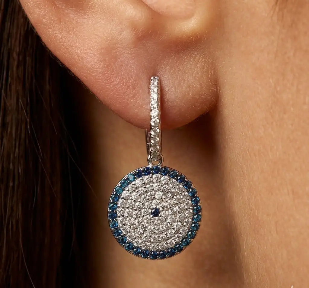 The Helix Pavé Drop Earrings