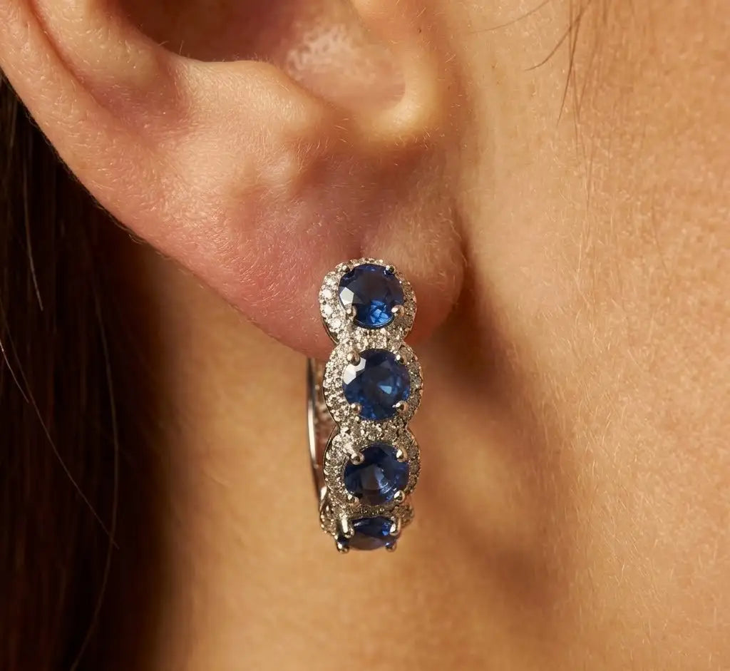 The Sapphire-Blue Cerise Earrings