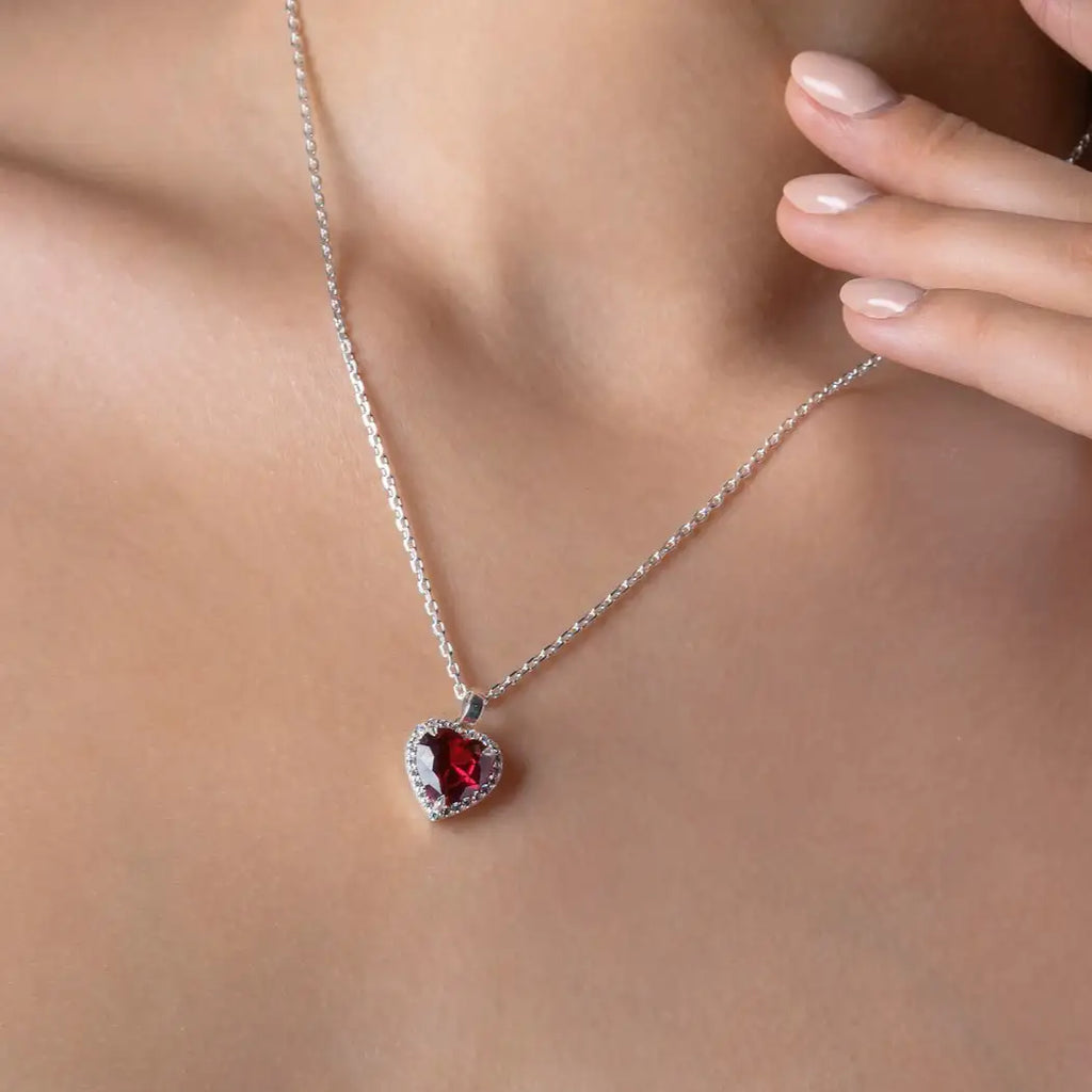 Red Heart Necklace ( Pandora )