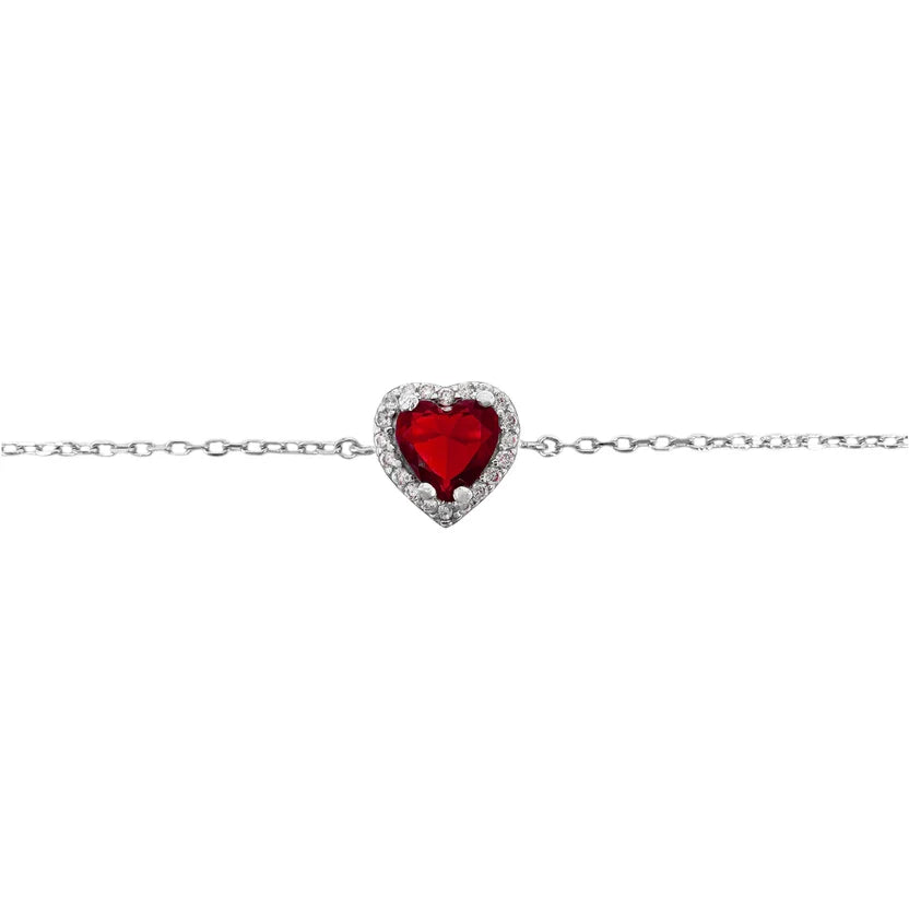 Red heart bracelet (Pandora)
