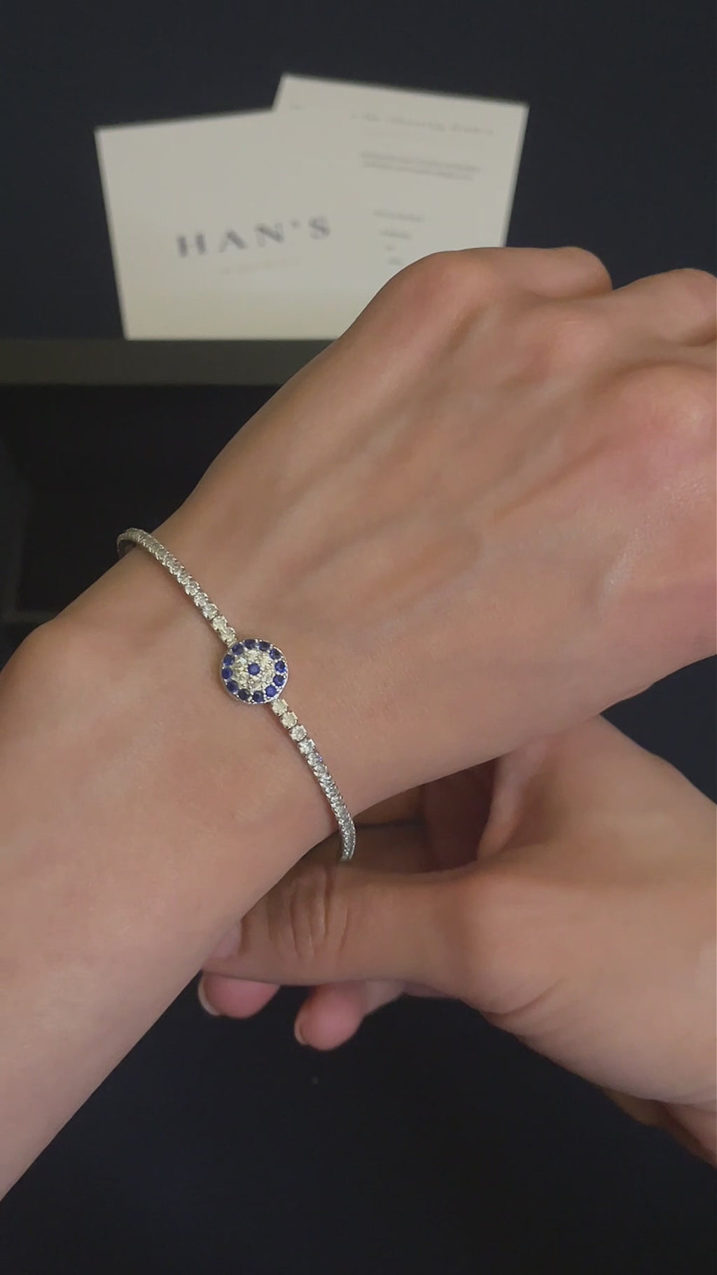 The Sapphire Eclipse Tennis Bracelet