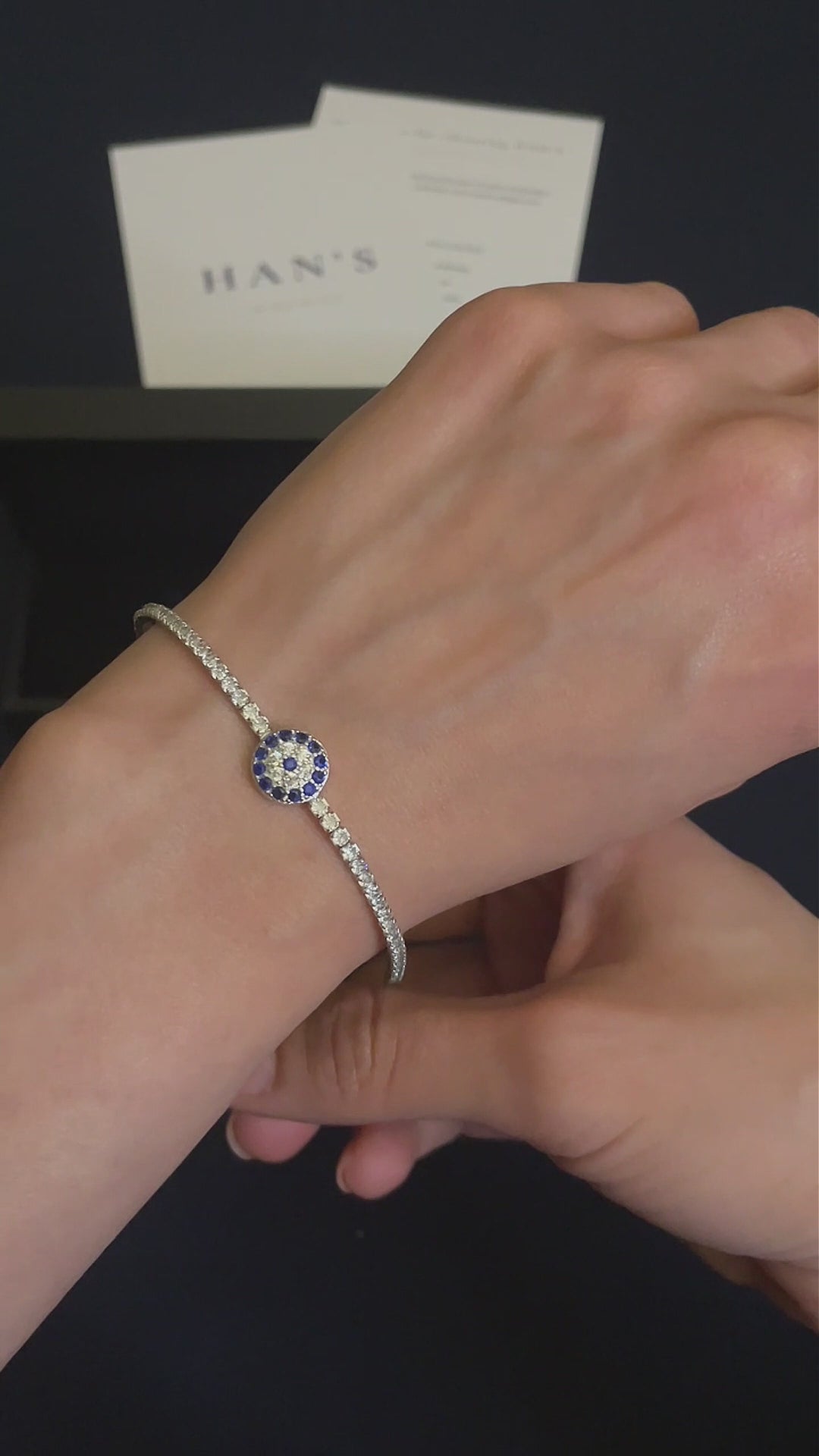The Sapphire Eclipse Tennis Bracelet
