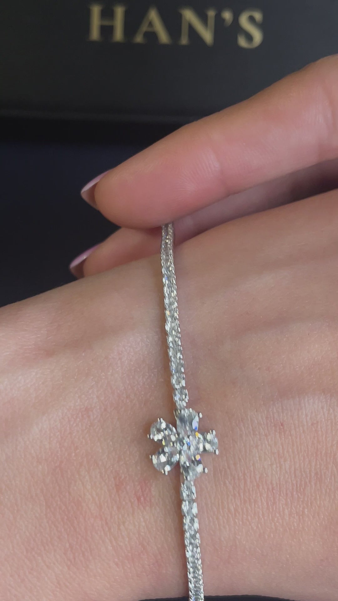 The Horizon Pavé Tennis bracelet